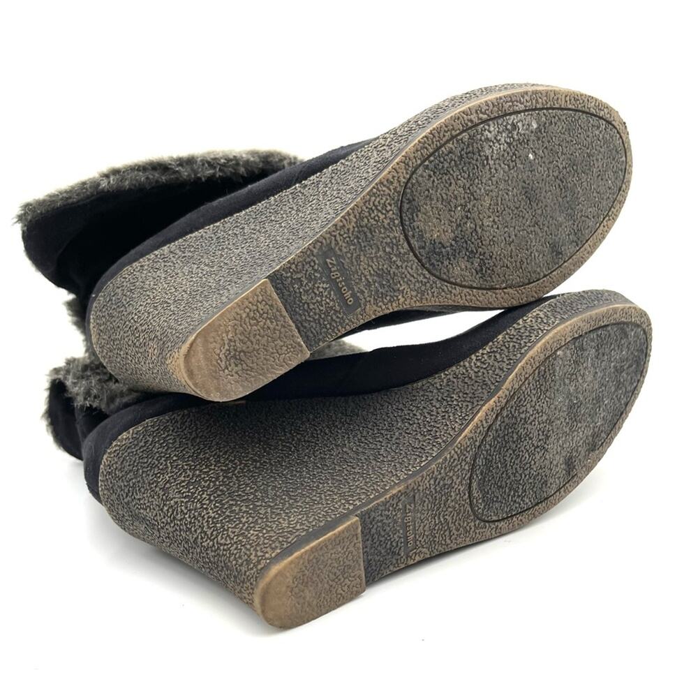 ZIGI SOHO GABRIEL wedged vegan suede boots size 10 - Picture 8 of 11
